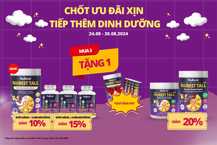 Chốt ưu đãi xịn - Tiếp thêm dinh dưỡng