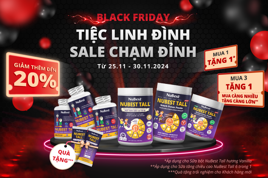 BLACK FRIDAY - TIỆC LINH ĐÌNH - SALE CHẠM ĐỈNH CÙNG NUBEST TALL