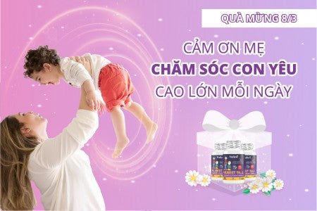 Quà to tặng mẹ ngày 8/3 - Cảm ơn mẹ chăm sóc con yêu cao lớn